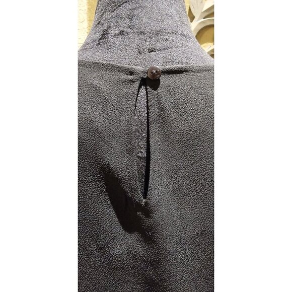 Notations Black Sleeveless Glass Beaded Sequin Sleeveless Cocktail Blouse L - Picture 6 of 6